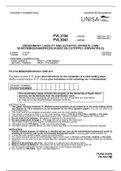PVL3704 Exam Pack (four old exam papers with questions and correct, thorough answers)