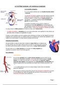 Système sanguin et Circulation 