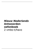 Nieuw Nederlands 5e editie antwoorden oefenboek 2 mavo/havo