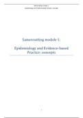 Samenvatting course 1 Epidemiology and Evidence-based Practice: concepts