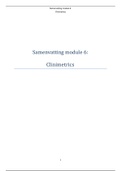 Samenvatting Course 6 Clinimetrics