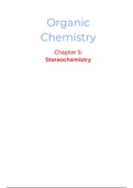 Organic Chemistry - Ch 5: Stereochemistry