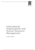 International Organizations and Human Resources 1 (OHR)