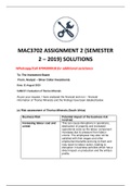 Mac3702 Assignment 2 - Semester 2 (2019)
