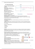 Receptor Pharmacology summary