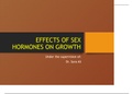 Effects of sex hormones on growth