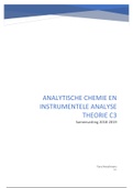 Samenvatting + alle oefeningen analytische chemie en instrumentele analyse C3