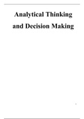 Analytical Thinking and Decision Making