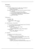 Condensed class notes for Midterm Review - 10 - Photosynthesis