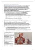 Anatomie en fysiologie: H15 Het ademhalingsstelsel (15.1 t/m 15.6)