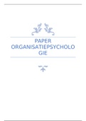 Paper Organisatiepsychologie - NTI LEIDEN