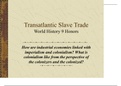 TransAtlantic Slave Trade