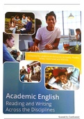 Academic English Reading and Writing Across the Diciplines