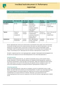 Contractmanagement - invulblad A Performance Rapportage
