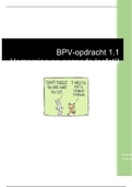 BPV-opdracht 1.1 Verzorging en gezonde leefstijl BLOK 1 