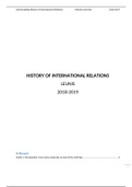 Summary: History of International Relations