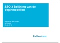 ZSO 3 Belijning van de beginmodellen