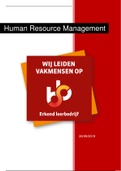 Human Resource Management Verslag Praktijkopdracht