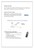 Industry Life Cycle Stages of Nokia