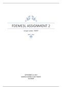 FDEME3L Semester 2 assignment 2 2019 