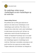 De Bestemming Beleidsrapport Universiteit Utrecht 1e jaar Psychologie 