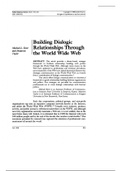 COM4807 -Building dialogic relationships through the world wide web