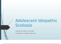 NR 602 Adolescent Idiopathic Scoliosis:Study Guide Presentation >Latest - Chamberlain College of Nursing -  Guaranteed Grade A+
