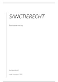 Samenvatting Sanctionering en Effecten Compleet. Cijfer 9