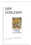 Duits boekverslag der vorleser