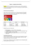 Marketing Communication Summary - Radboud University, IBC, Year 1