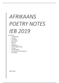 Afrikaans poetry notes 
