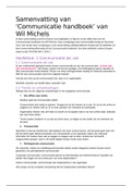 Samenvatting Handboek Communicatie Wil Michels