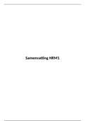 Samenvatting HRM 1