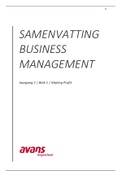 Samenvatting Business Management Blok 1 - Making Profit
