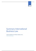 Summary International Business Awareness (Law) - Y3Q1