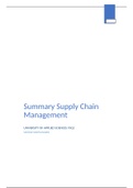 Summary Supply Chain Management - Y3Q1