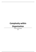 Samenvatting Complexity within organizations, 2019 Nederlands