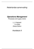 Operations Management H9 - Nederlandstalig