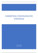 Samenvatting Marketing communicatie strategie