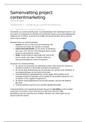 Samenvatting COM project 5: contentmarketing. Les 1 t/m 6 DM