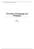 Andragogy and pedagogy in adult learning research the pros and
