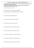 Exam 1 review worksheet with answers