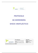 protocolo shock anafilactico enfermería
