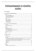 Orthopedagogiek en Disability Studies (1e bach) les 1, 2, 3, 4 en 7