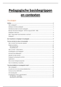 Pedagogische basisbegrippen en contexten (1e bach)