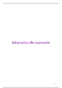 Samenvatting internationale economie