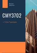 CMY3702 - Crime Typologies