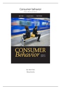 Summary consumer behavior ch. 1-14