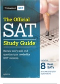 THE OFFICIAL SAT STUDY GUIDE 