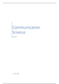 Summary Communication Science